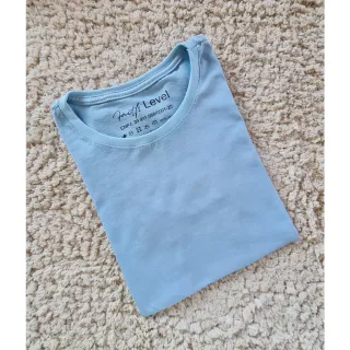 Camiseta Lisa Feminina Premium Algodão Malha Penteada Gola Redonda - Laranja