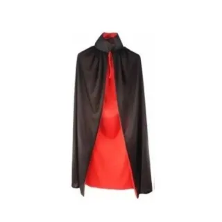 Capa Adulto Drácula Vampiro Dupla Face Luxo - Único