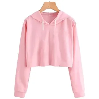 Envio imediato! Moletom feminino cropped estampado de alta qualidade - Lilás