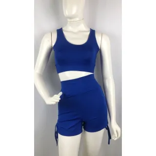 Conjunto Fitness Malhar Top e Bermuda - Suplex Empina Bumbum - Verde Militar