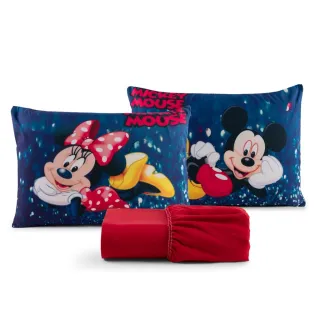 Poliéster Jogo de Lençol Casal Temático 3 Peças - Diversos - 11 VERMELHO