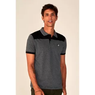 Polo Fatal Surf Preta - Camisa 25232/26383 - Cinza 26402