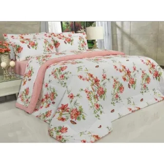 Edredom Padrão Casal Kit 5 Peças - Florido