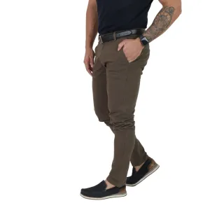 Calça Skinny Sarja Premium Masculina Alfaiataria - Preta