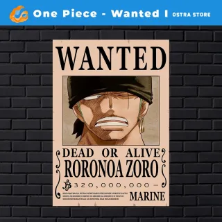 Placa decorativa MDF - One Piece Wanted I de 01 a 15 - Presente - #9