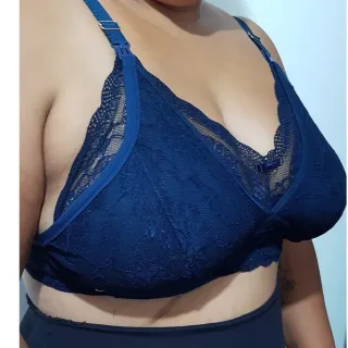 Plus Size Sutiã Amamentação Rendado GG ao 56 - Preto
