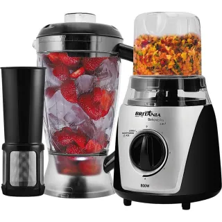 Preto Britânia Eletronic Pro 2 em 1 Liquidificador - 220V