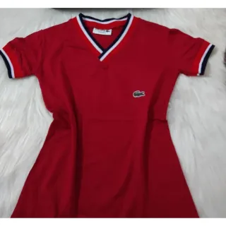 Gola Francesa Estilo Lisa Baby Look - Roxo