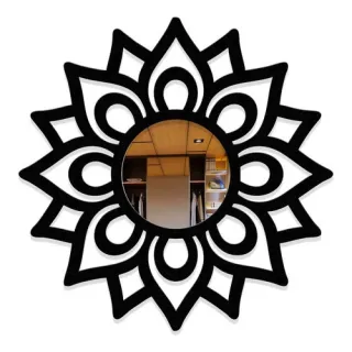 Decoração Moderna Espelho Mandala Florada Decorativo 40x40/35x35/29x29 - Florada 35x35cm