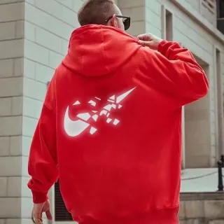 Moda masculina: Moletom Unissex com Capuz Refletivo #637 - Cinza