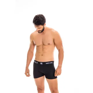 Confortável Cueca Box Sem Costura Ref:076 - Azul Claro