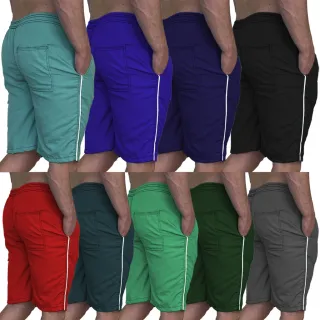 Bolsos Tactel Bermuda Masculina Cargo Caminhada Musculação Academia - Cinza