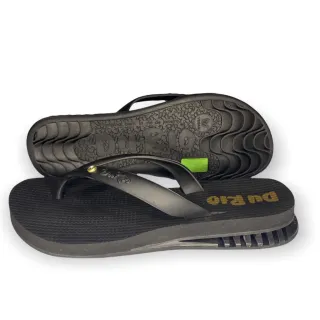 Chinelo Ortopédico DuRio Air Feminino - Esporão e Fascite Plantar - PRETO ROXO