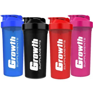 Garrafa Shaker Squeeze 600ml - Coqueteleira Academia Growth - Preta