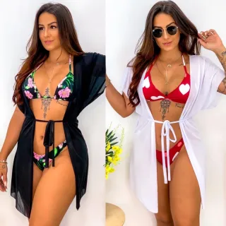 Kimono Levinho Saída de Praia Cover Up