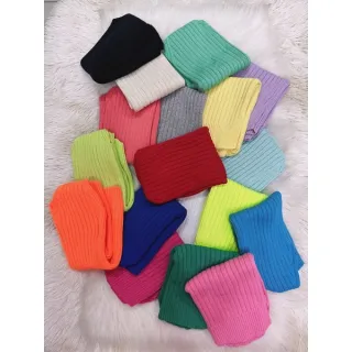 Moda feminina tricot fashion, regata canelado verão tricô - Laranja neon