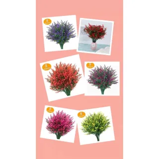 Buquê Flores Artificiais Decoração Casamento - Arranjos Festas Casa - Kit com 2 - ROSA