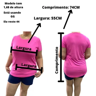 Tapa BumBum Compridas - Blusas T-shirts Legging Academia - Salmos 5 - Azul Marinho