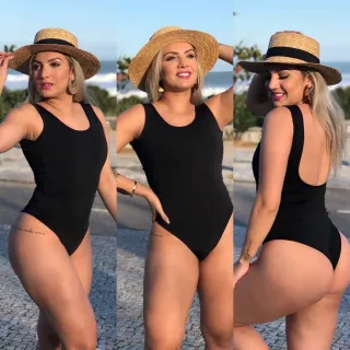 Suplex Feminino para Natação na Piscina e Praia com Forro - Onça