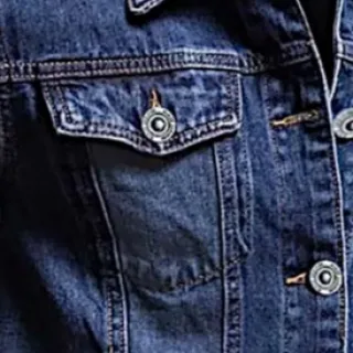 Masculina Jaqueta Jeans - Azul