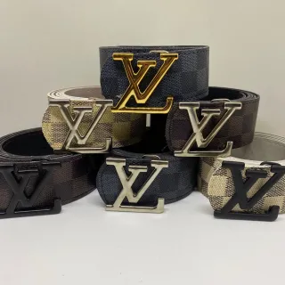 Couro Xadrez Dupla Face Cinto Masculino