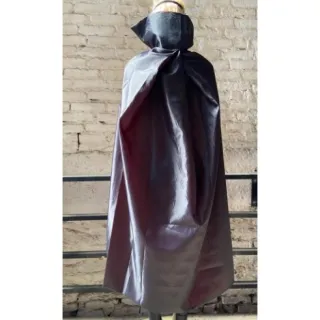 Capa Adulto Drácula Vampiro Dupla Face Luxo - Único