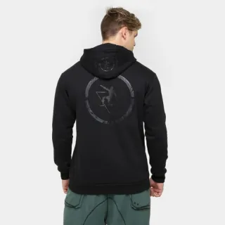 Casaco Fitness Moletom Midway Trail Military com Capuz - Preto