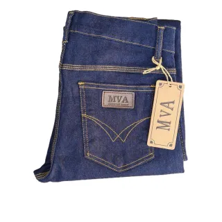 Calça Masculina Country Tradicional Reforçada com Elastano - Corte Reto - AZUL BLACK