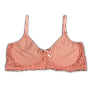 Soutien com Renda, Alças Ajustáveis e Aro - Sutiã sem Bojo - Rubro
