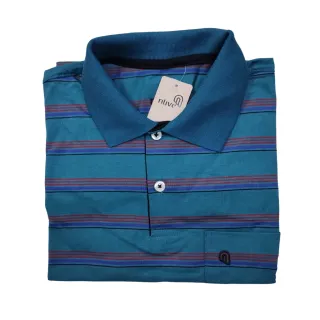 Manga Curta Camisa Polo Listrada Bolso Fio Tinto 30.1 Misto - Branco