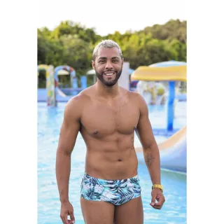 Moda praia masculina: Sungas estampadas exclusivas - Vinho LISO