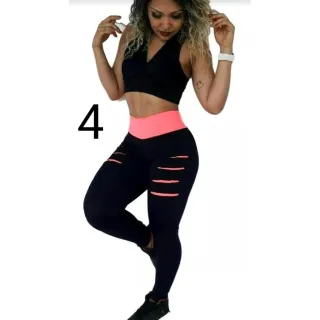 Treino Fitness Conjunto Top + Calça Legging, Kit Academia 3 peças - M