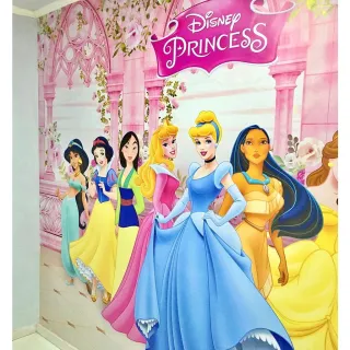 Quarto Infantil de Meninas: Papel de Parede Princesas Soft Girls m² - Único