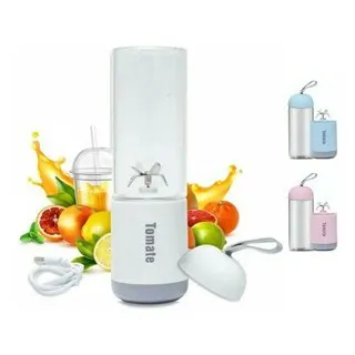 Tomate Maz-007: Mini Liquidificador Portátil Vidro 6 Lâminas - Rosa