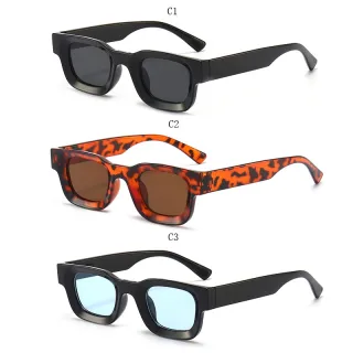 Estilo Vintage Óculos de Sol UV400 Armação Pequena para Masculino e Mulheres - C5