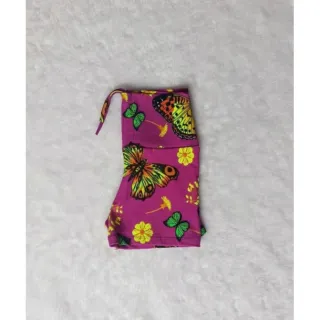 Fitness corda cintura alta curta para academia - Caveira rosa