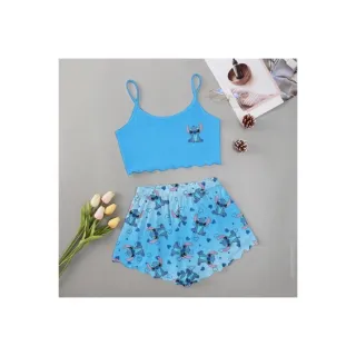 Moda verão: Pijama feminino personagens adulto - Roupa de dormir baby Doll - M15