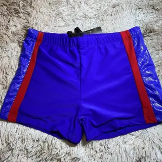 Short de praia masculino/Sunga masculina - PRETO COM LISTRA BRANCA