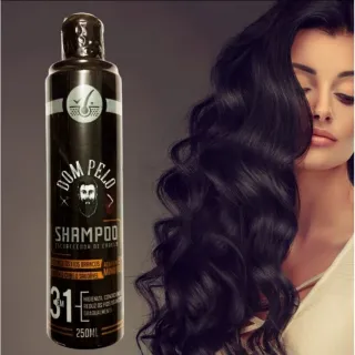 Shampoo para escurecimento dos fios, 3 em 1 para Barba e Cabelo - Único