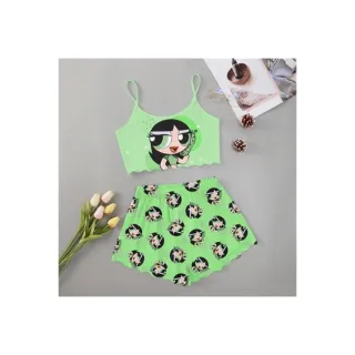 Moda verão: Pijama feminino personagens adulto - Roupa de dormir baby Doll - M15