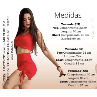 Conjunto Fitness Malhar Top e Bermuda - Suplex Empina Bumbum - Verde Militar