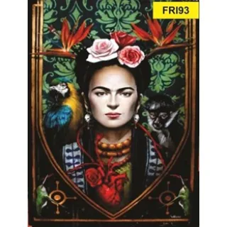 81 a 100 Placa Decorativa Frida Kahlo - FRI92