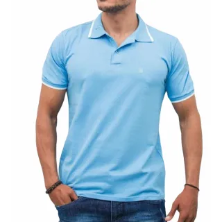 Camiseta Masculina Polo em Algodão - Azul Marinho