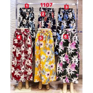 Saia Longa Feminina com Estampa Floral - 6-VERDE