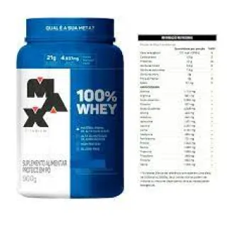 Pote Max Titanium Whey Protein Concentrado 900g - ORIGINAL - Chocolate