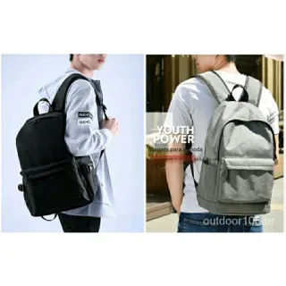 Resistente Mochila Feminina - Preta