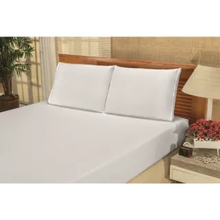 Lençol de Cama Casal com Elástico Liso - Kit 3 peças - palha