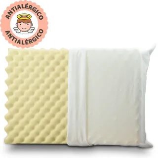 Colchões BF - Travesseiro Massageador Duplo Soft Firme 50x70cm - Branco