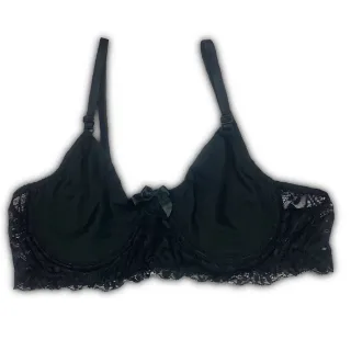 Soutien com Renda, Alças Ajustáveis e Aro - Sutiã sem Bojo - Rubro