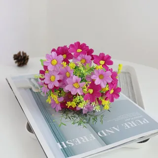 Decoração Jardim Festa Hotel Família Casamento Flor Seda Artificial - purple